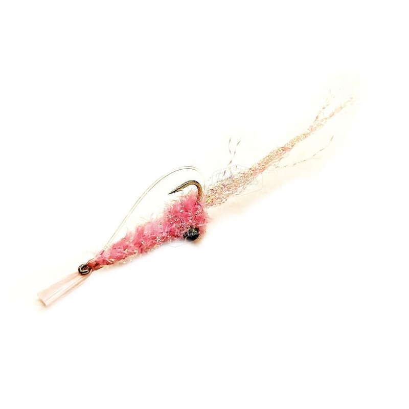 FT Flies Crystal Shrimp Saltwater Flats Fly Pink 6