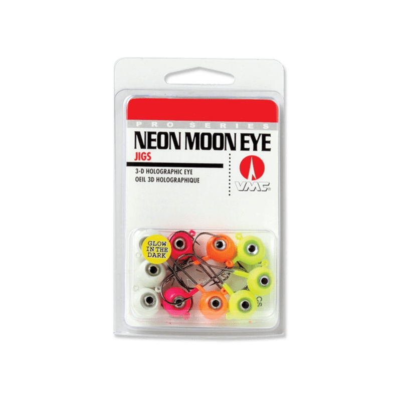 VMC Mooneye Jig Assorted 10 Pack 1-8 Glow Asst