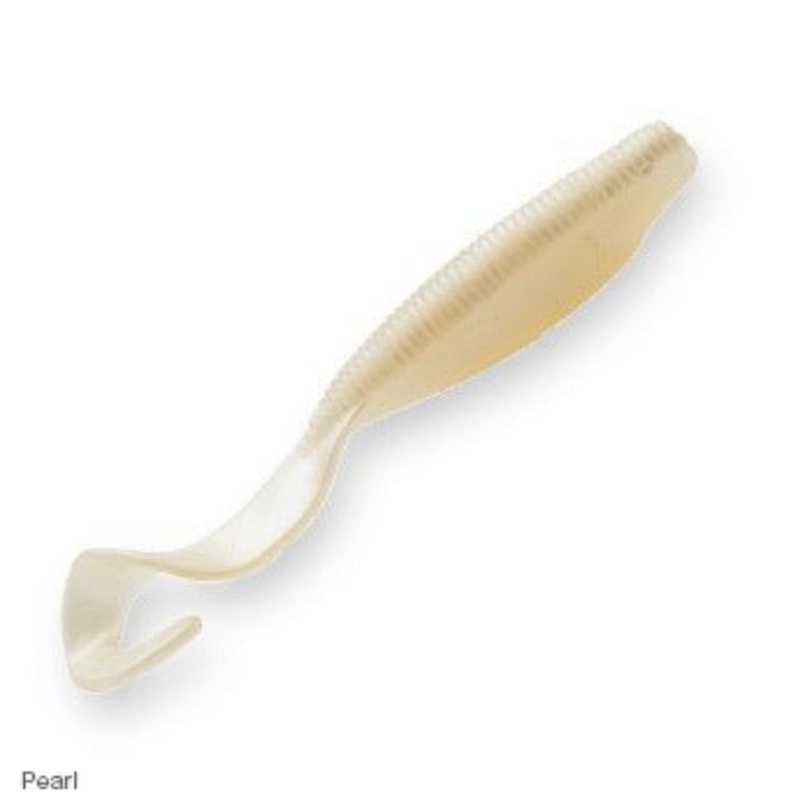 ZMan Scented Curly Tailz Softplastic Baits | 4 Inch | 5 Pcs Per Pack Pearl