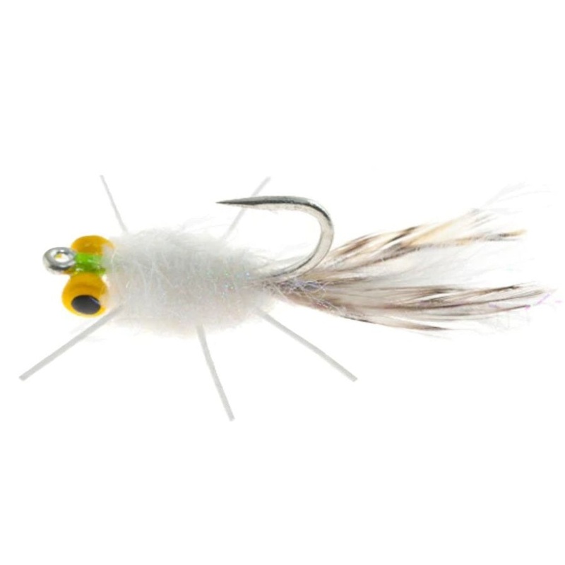 Aqua Flies Casa Blanca Crab Saltwater Flats Fly – Heavy White 4