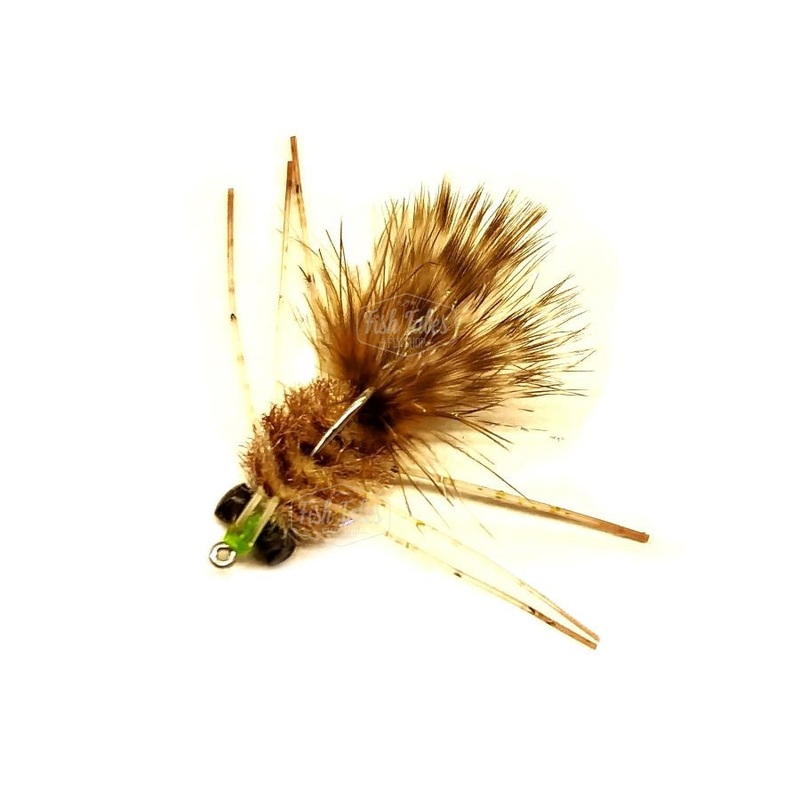 EP Flies EP Crab 3-Tone Saltwater Flats Fly 3-Toned Natural 8