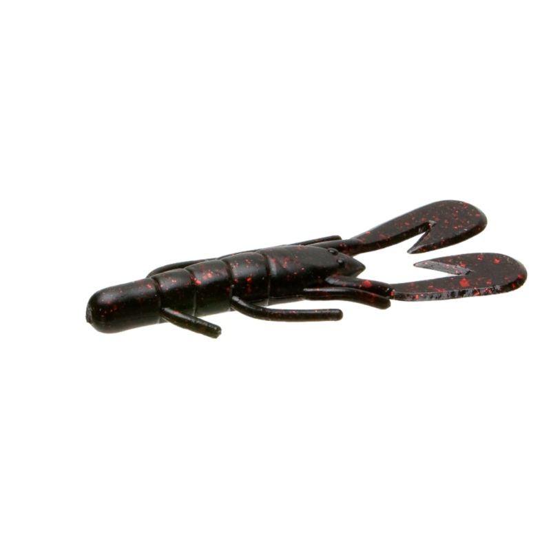 Zoom Bait Company Ultravibe Super Speed Craw Black Red Glitter