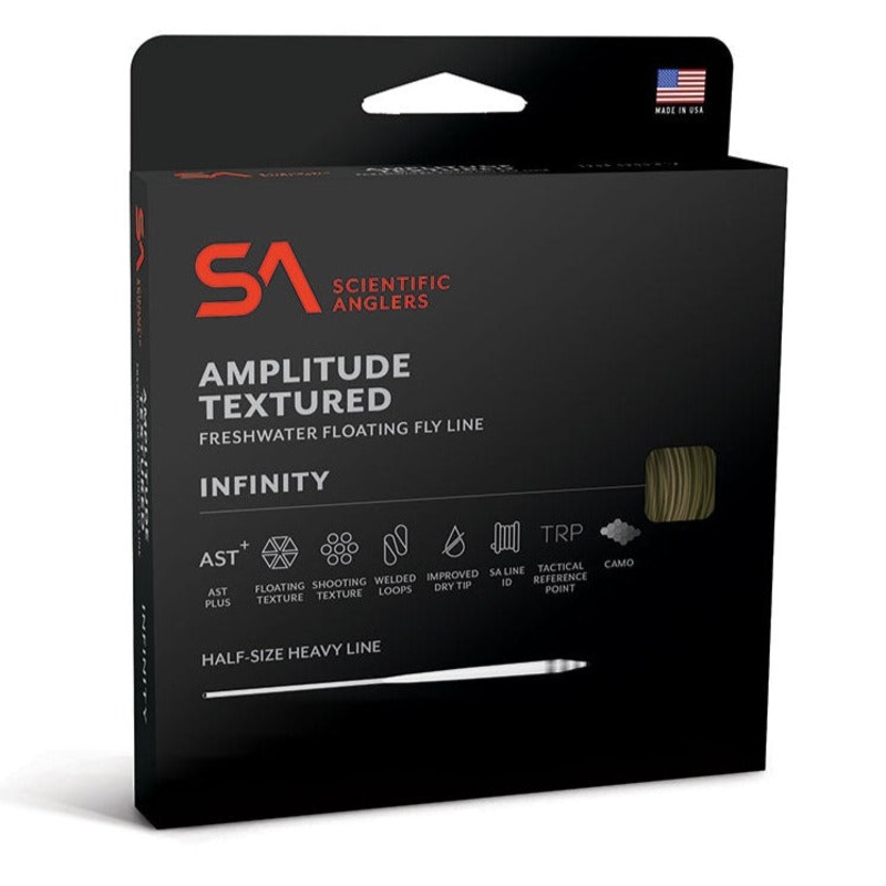 SA Amplitude Textured Infinity Floating Fly Line Bamboo/Buckskin/Dark Willow WF4F