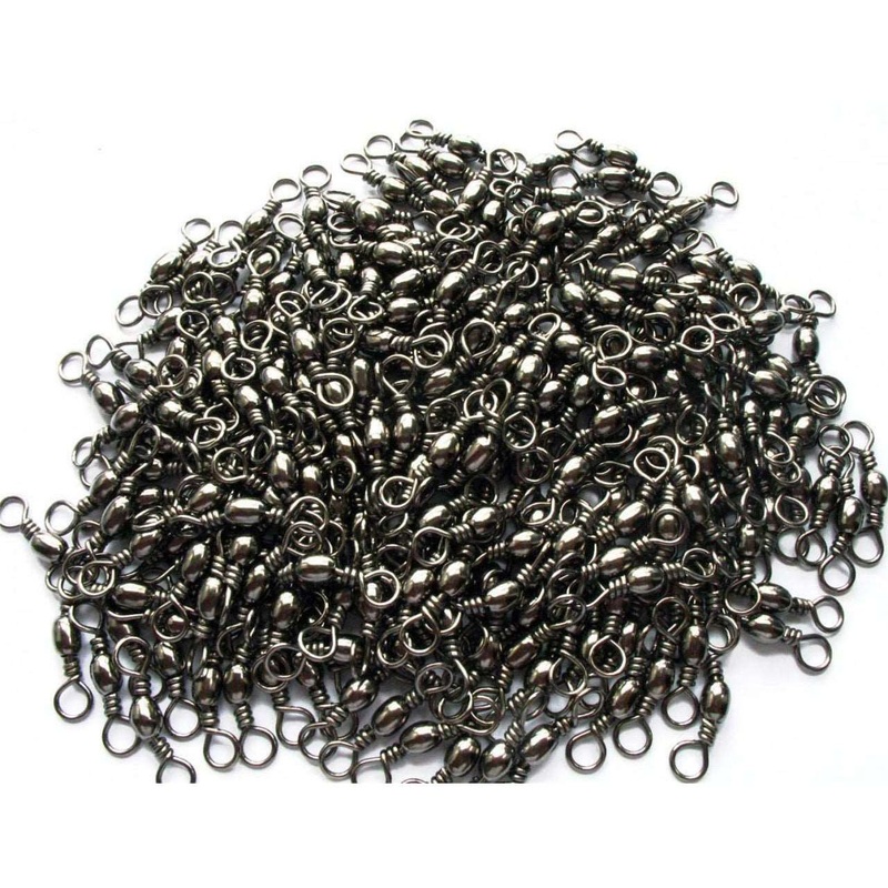 100 x Barrel Swivels Size 8# Fishing Tackle