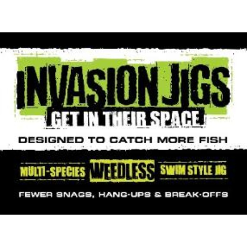 INVASION WEEDLESS SPINNER JIGS 1/8oz. 1 Pack 1/8 Orange