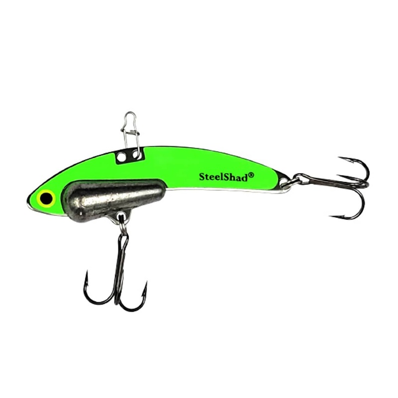 Steel Shad Blade Bait 1/2 Glow Green