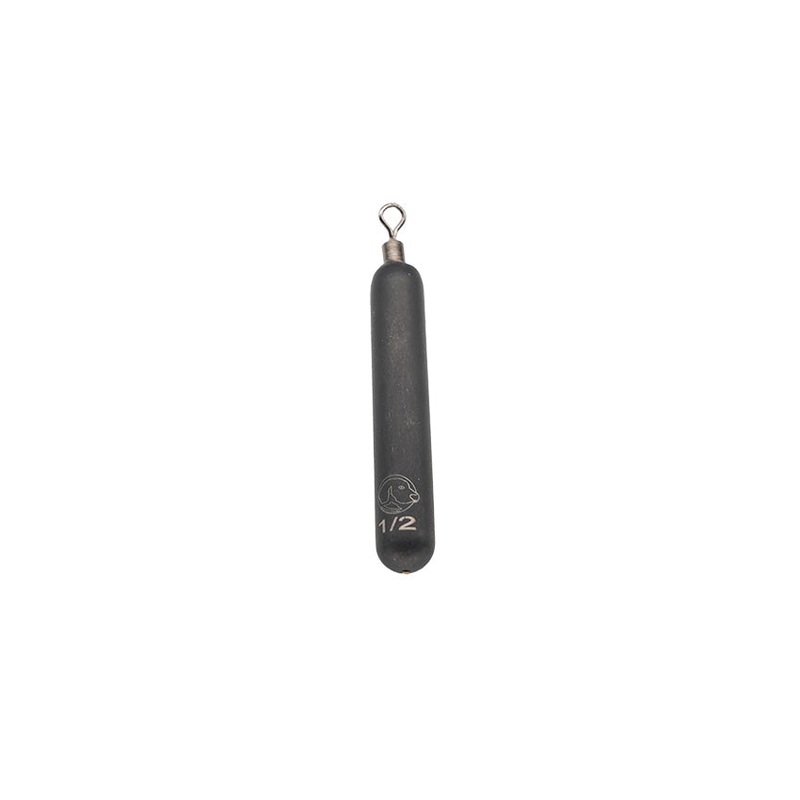 YDT Tungsten Skinny Drop Shot Round Eye Weights Oxide Black 1/8oz