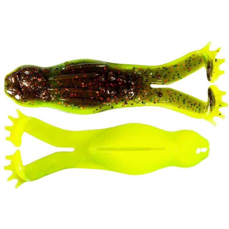 ZMan Goat ToadZ Soft Plastic Baits | 4 Inch | 3 Pcs Per Pack | Coppertreuse