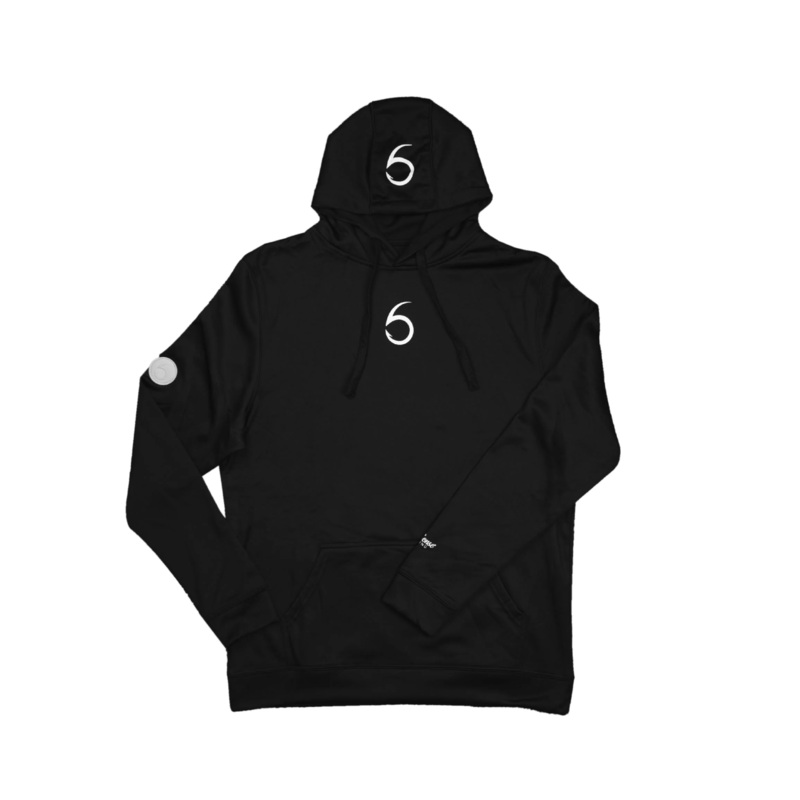 6th Sense FishDry Hoodie Black LG