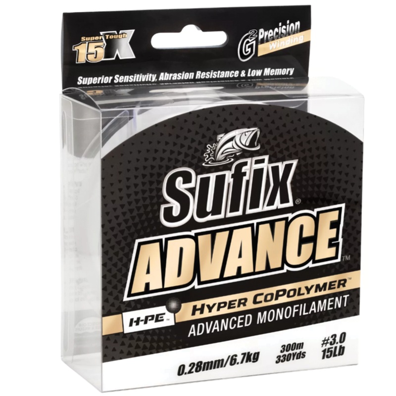 Sufix Advance Monofilament 4lb. 330yd Clear