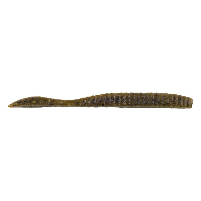 Berkley Powerbait MaxScent Flat Worm 3.6″ (8 Pack) Green Pumpkin