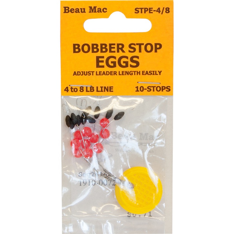 Beau Mac Bobber Stop W/Bead 12Pk 8/12