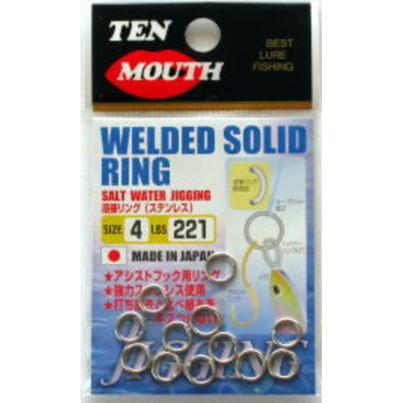 TEN MOUTH WELDED SOLID RING TM9 #3
