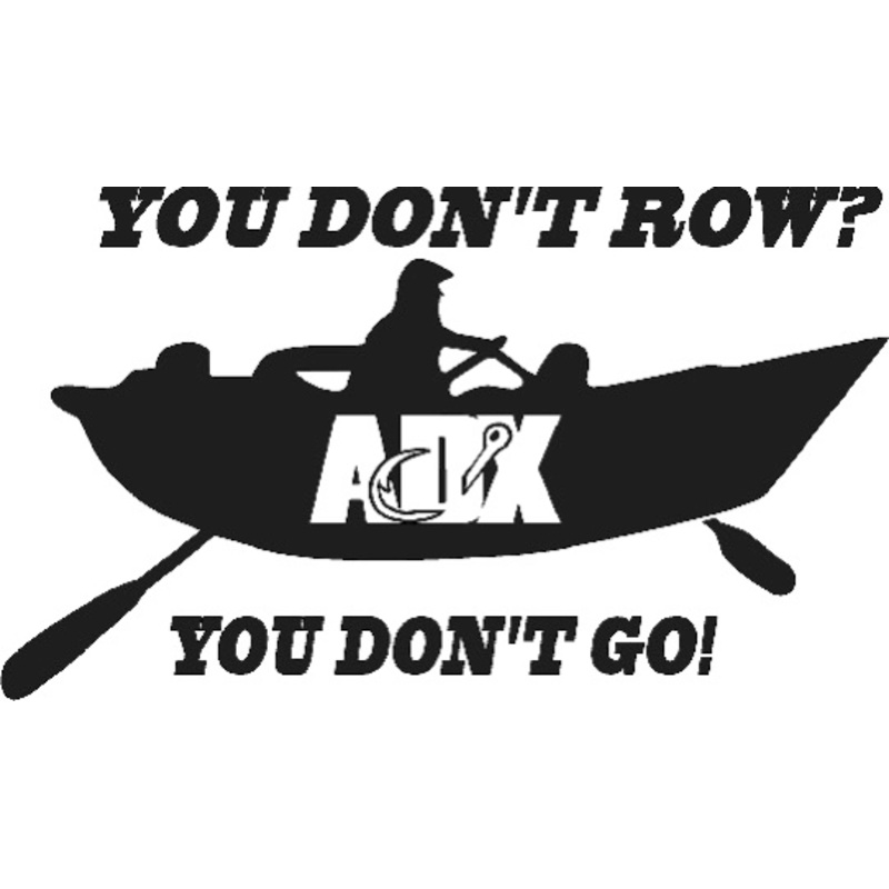 You don’t row? Black Vinyl Decal