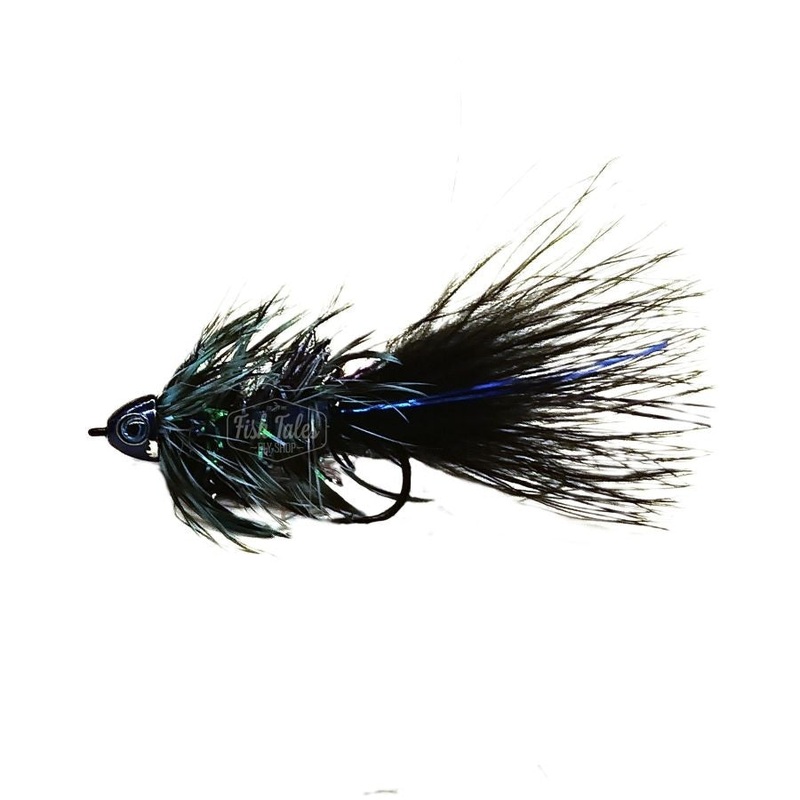 Catch Flies Conehead Flash-a-Bugger Freshwater Streamer Blue/Black 4