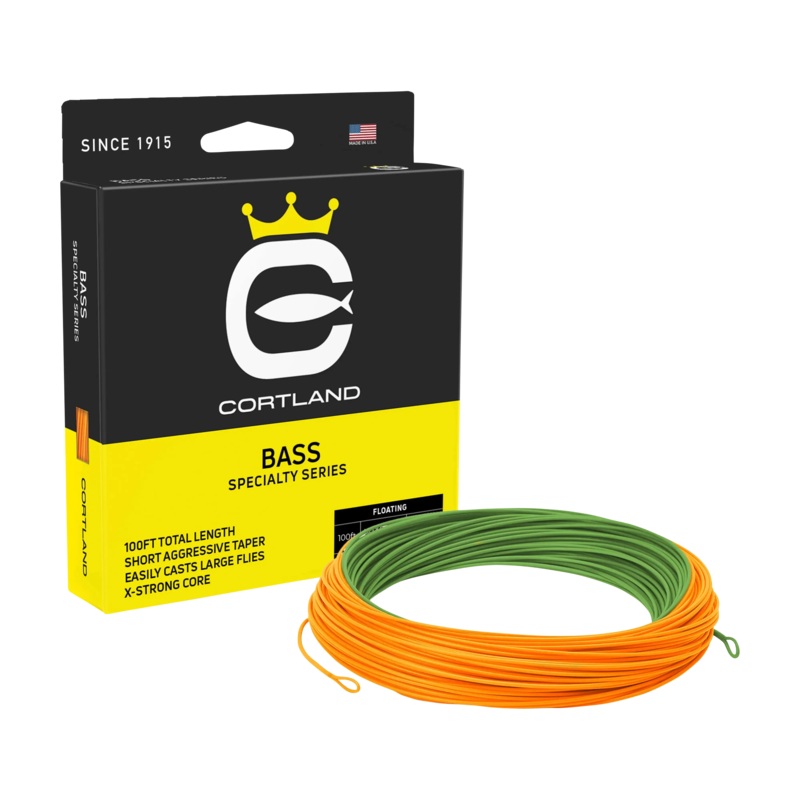 Cortland Specialty Series Bass Fly Line Lily Green / Hot Orange WF6F