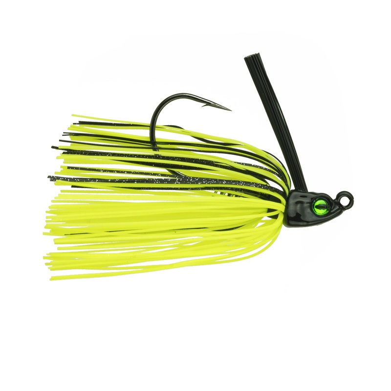 Divine Swim Jig – Chartreuse Black Back 3/8oz.