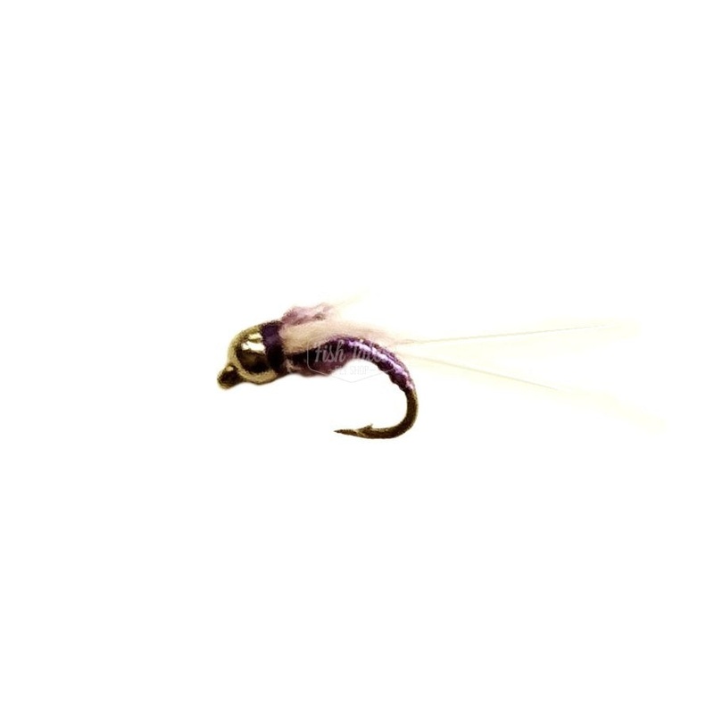 Solitude Flies Tungsten Hackled Dazzler Attractor Nymph Purple 16
