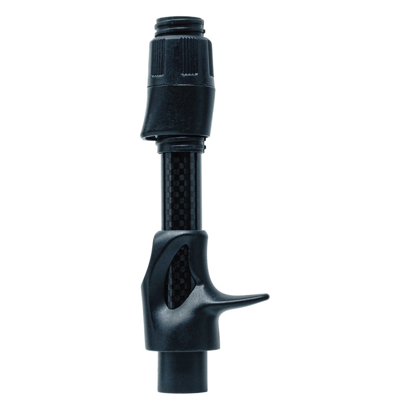 American Tackle G2 VIBE2 Split Casting Reel Seat – Pre-Assembled 3K Gloss Black Size 16 Standard Hood