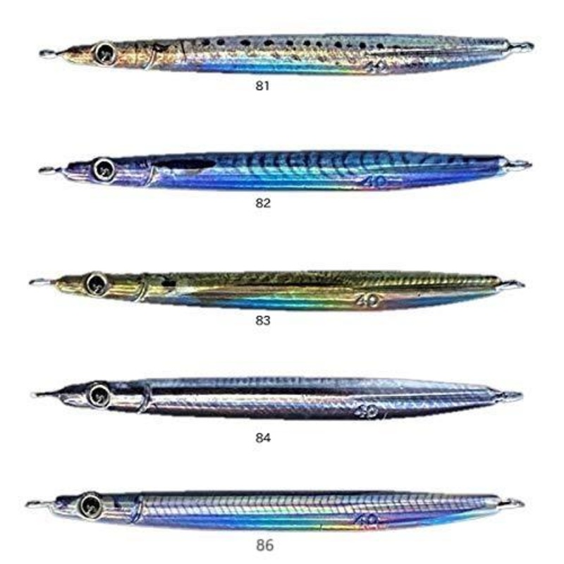 Zeake G-Slasher Fishing Jig with Assist and Treble Hook 30g ~ 40g 30g 81 Real Sardine