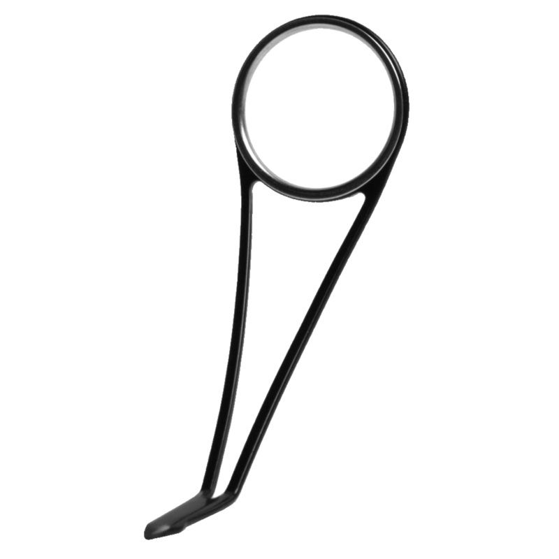 American Tackle SSR Match-Style Single Foot Spinning Guides  Model MXG Black & Polished 5