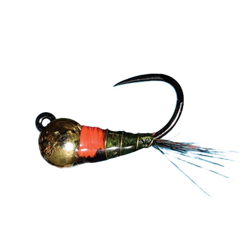 Solitude Flies Tungsten Jig Mic Drop Nymph Olive 16