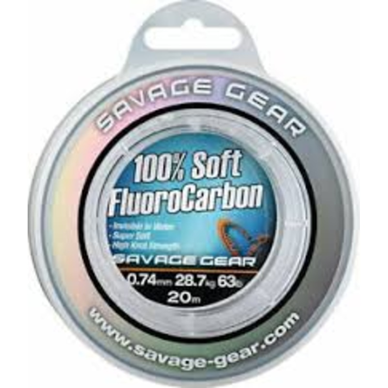 Savage Gear | Soft Fluoro Carbon 0.60mm | 21.6kg | 20m