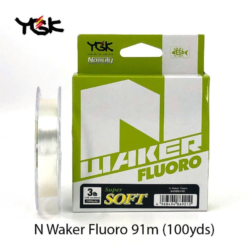 YGK Nasuly N-Walker Fluorocarbon Line | 91.4Mt / 100Yd | Clear | 0.37MM | 9Kg (20Lb)