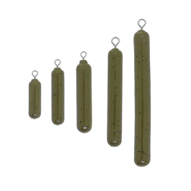X-Zone Tungsten Skinny Drop Shot Weights (Tie On) 1/8oz. (5 Pack)