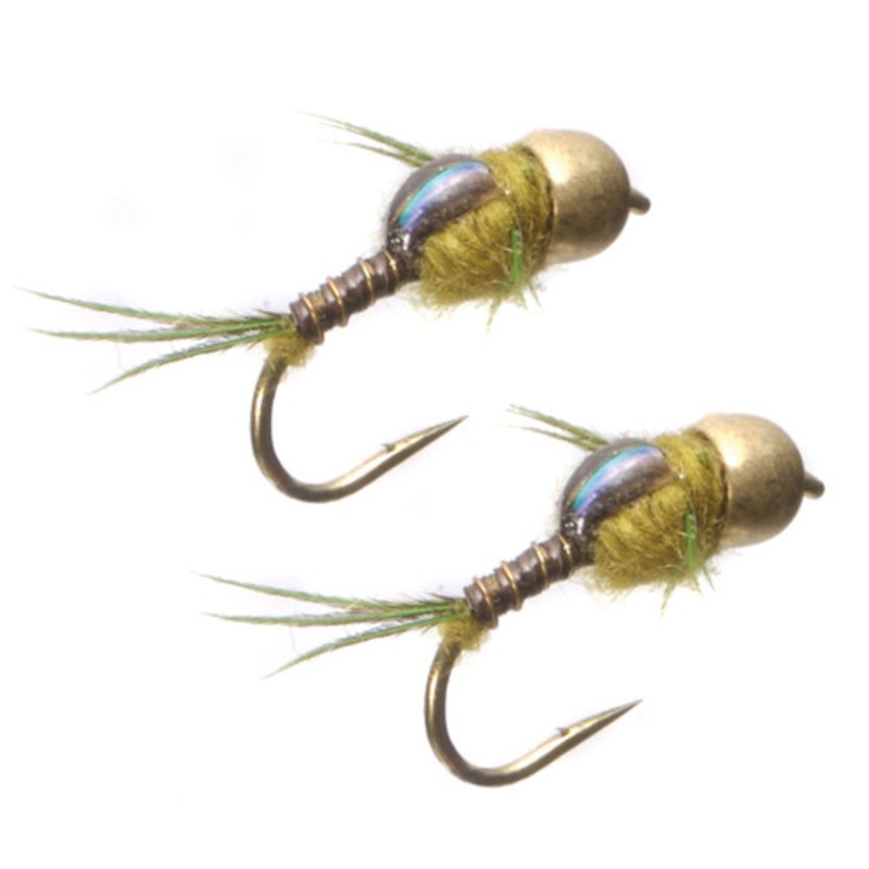Umpqua Micro Mayfly Olive Tungsten-Tarnished Gold Bead 2 Pack – AvidMax