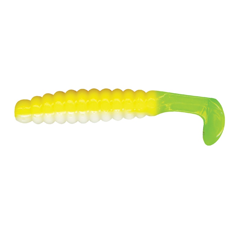 Charlie Brewer Crappie Grub 1.5″ (15 Pack) Acid