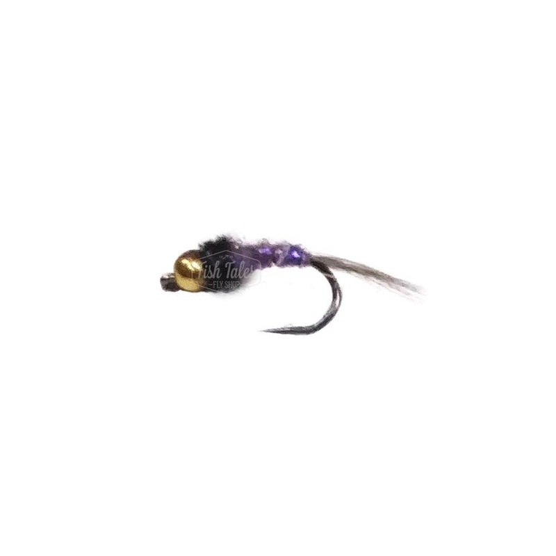 Freestone Flies The Tick Bead Head Nymph UV Purple 16