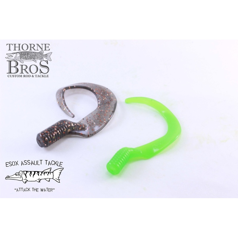 Esox Assault Killer Tails Small Black
