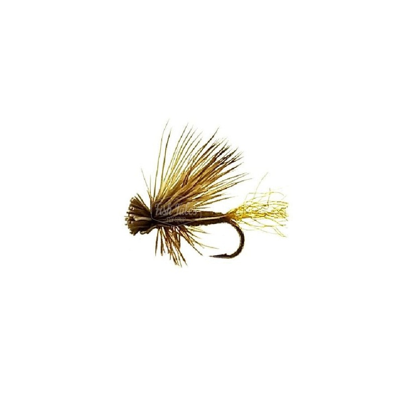 YFG Flies X-Caddis Dry Fly Olive 14