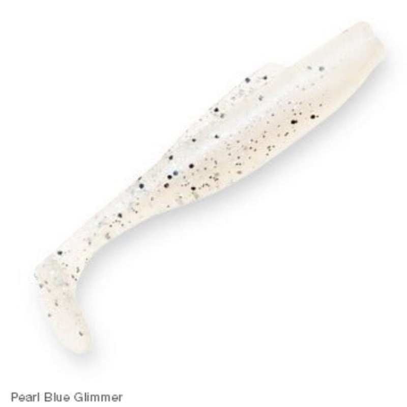 ZMan DieZel MinnowZ Soft Lures | 5 Inch | 4 Pcs Per Pack PEARL BLUE GLIMMER