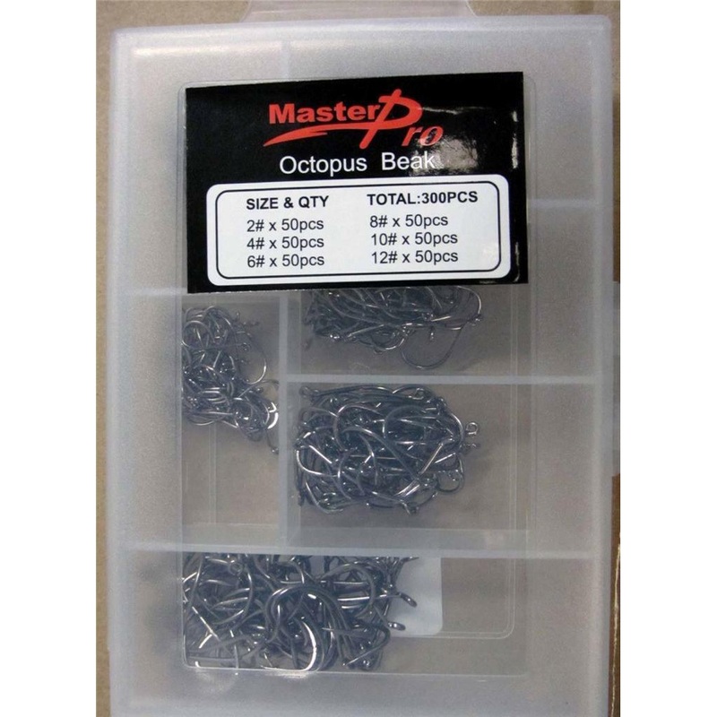 300 X Chemically Sharpened Octopus Hook In 6 Sizes Fishing Tackle