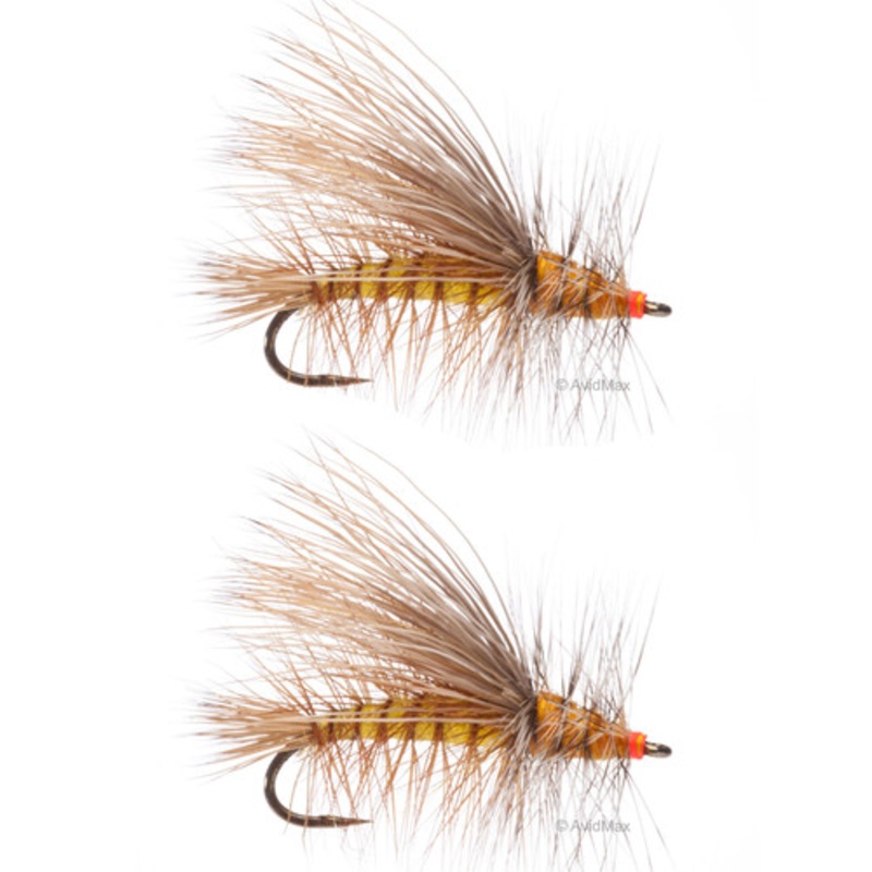 Umpqua Stimulator Kaufmann Barbless Yellow 2 Pack – AvidMax