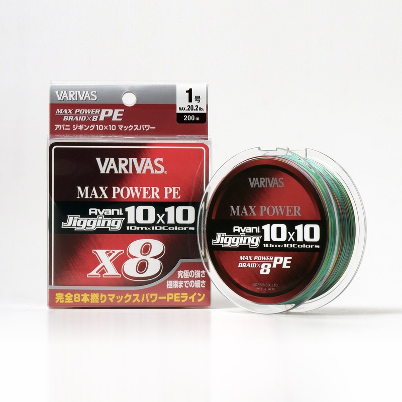 Varivas Avani Jigging 10 x 10 Max Power PE X8 (300m) Braided PE Fishing Line #3-48lb
