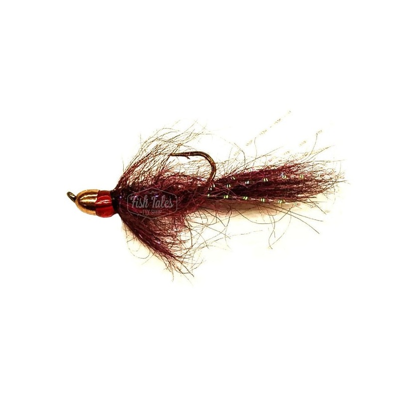 SB Flies Stoplight Leech Streamer Maroon 8