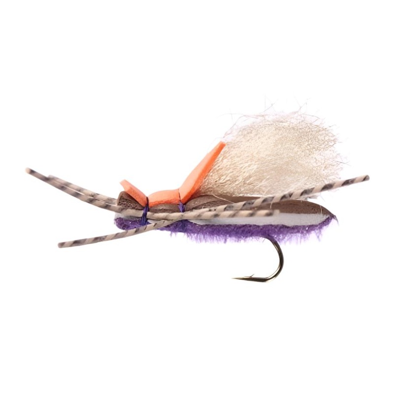 YFG Flies Fat Frank Foam Dry Fly Grape 8