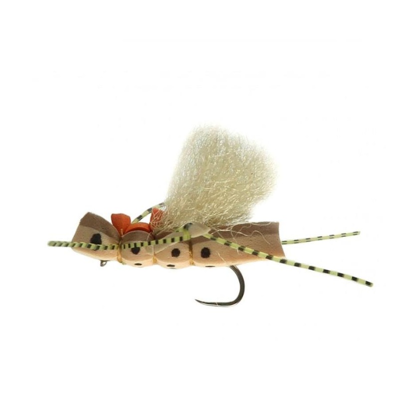 YFG Flies KB’s Hop Zone Foam Dry Fly Tan 8