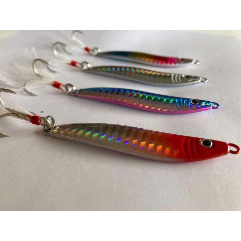 4 x Pcs Metal Lead Jig 21g 30g 40g Fishing Tackle 21g