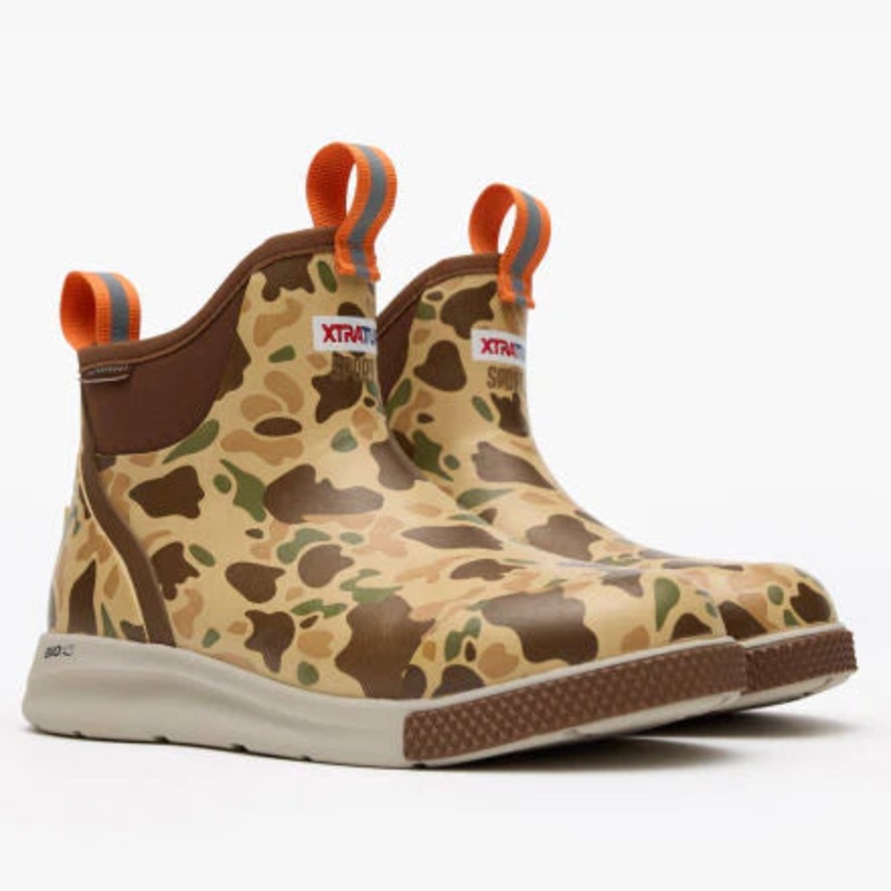 XTRATUF Men’s 6 in Ankle Deck Boot Sport Color:Duck Camo 8