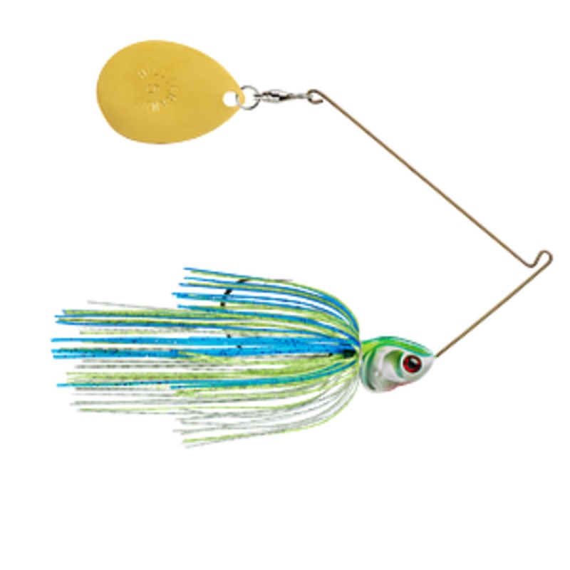 Booyah Covert Colorado Spinnerbait 1/2 oz G Col #4.5 Blue Chart/Rd Hd