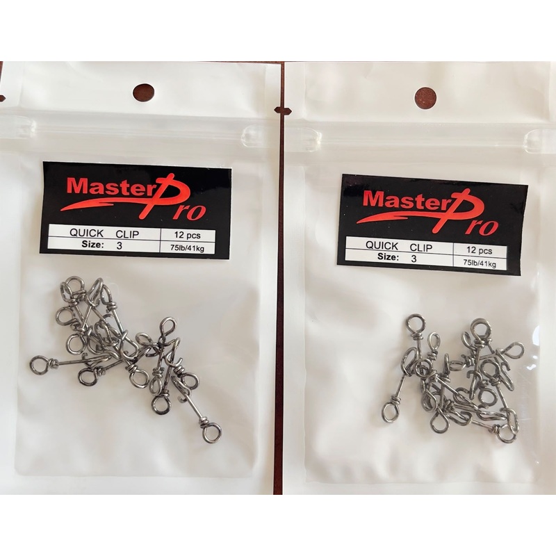 2 Packs Of 12Pcs Size 3# Quick Clips Fishing Tackle
