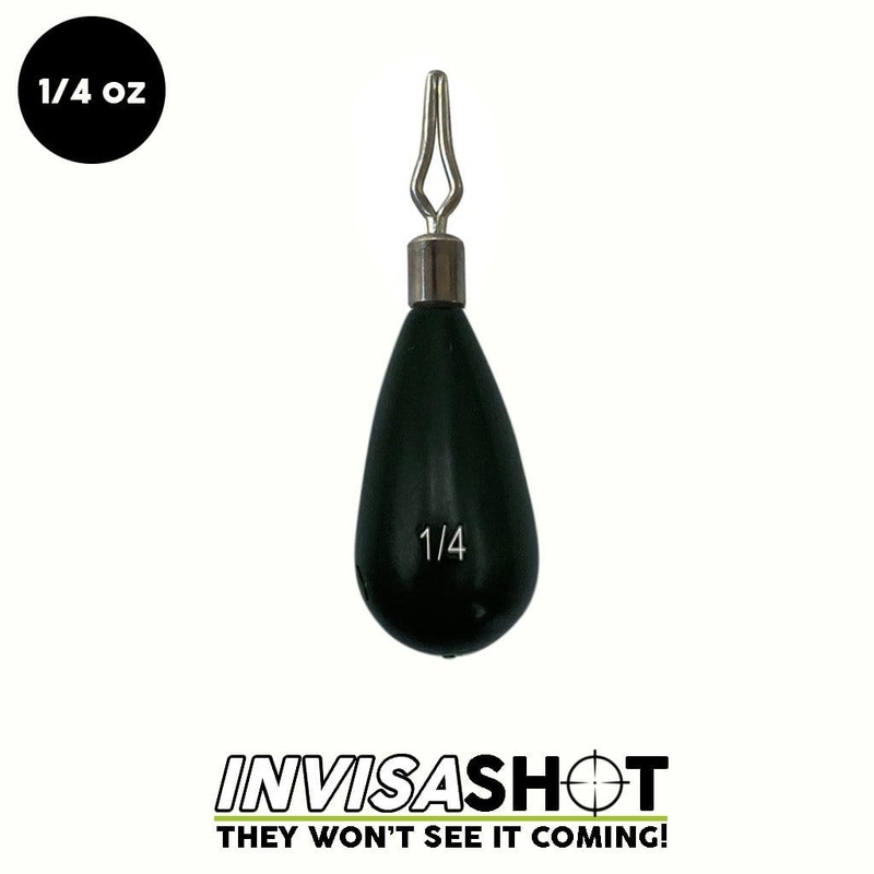 Woo Tungsten Tear Drop Shot Weights 1-8 Green Pumpkin