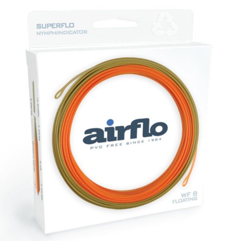 Airflo SuperFlo Kelly Galloup Nymph Indicator Floating Freshwater Fly Line Pumpkin/Tan WF6F