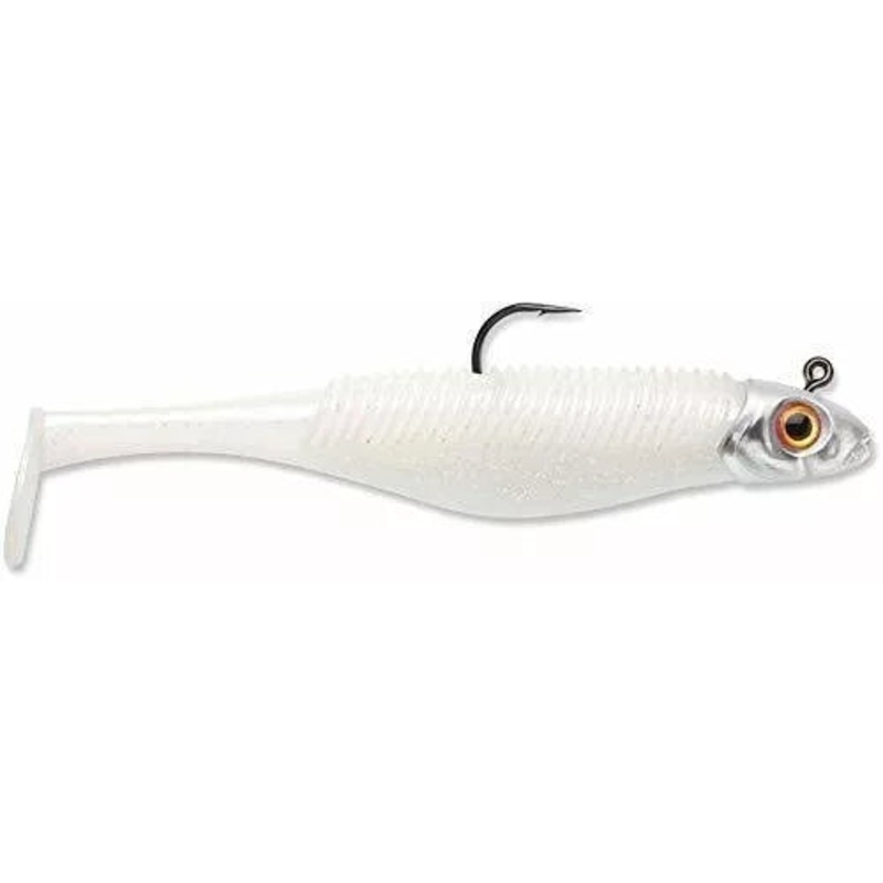 Storm SBD45PI-38J- 360GT Searchbait Shad 4.5″- 3/8oz Pearl Ice
