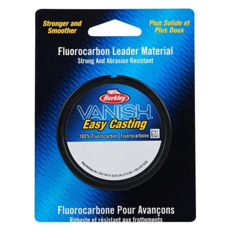 Berkley Vanish Fluorocarbon Leader | 27Mt / 30Yd | Clear | 0.55MM | 13.6Kg (30Lb)