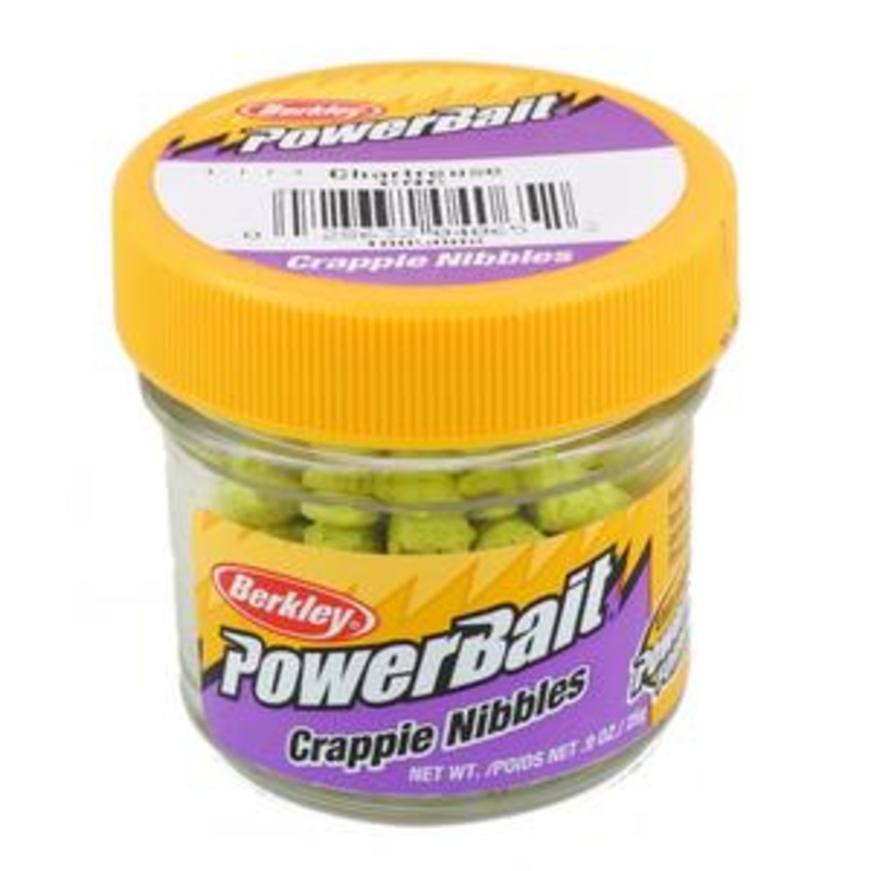 Berkley PowerBait Crappie Nibbles Chartreuse 0.9oz